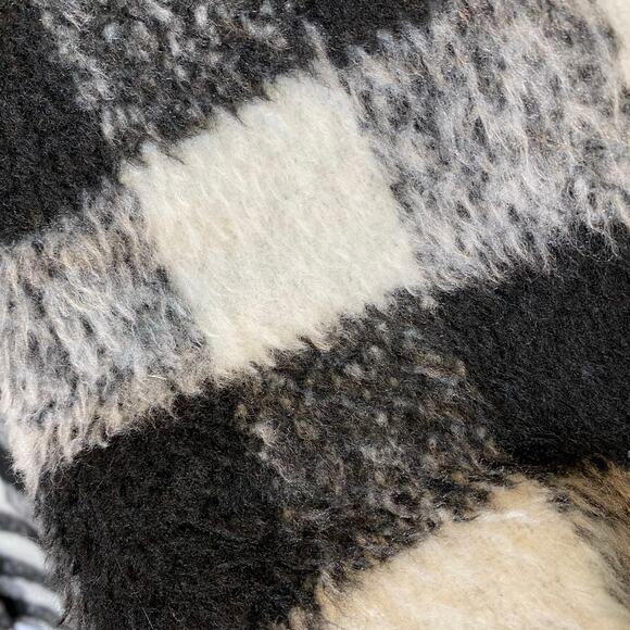 Fantastic Fawn Women’s Oversized Long Plaid Coat Shacket Size Large Checkered - Picture 3 of 13